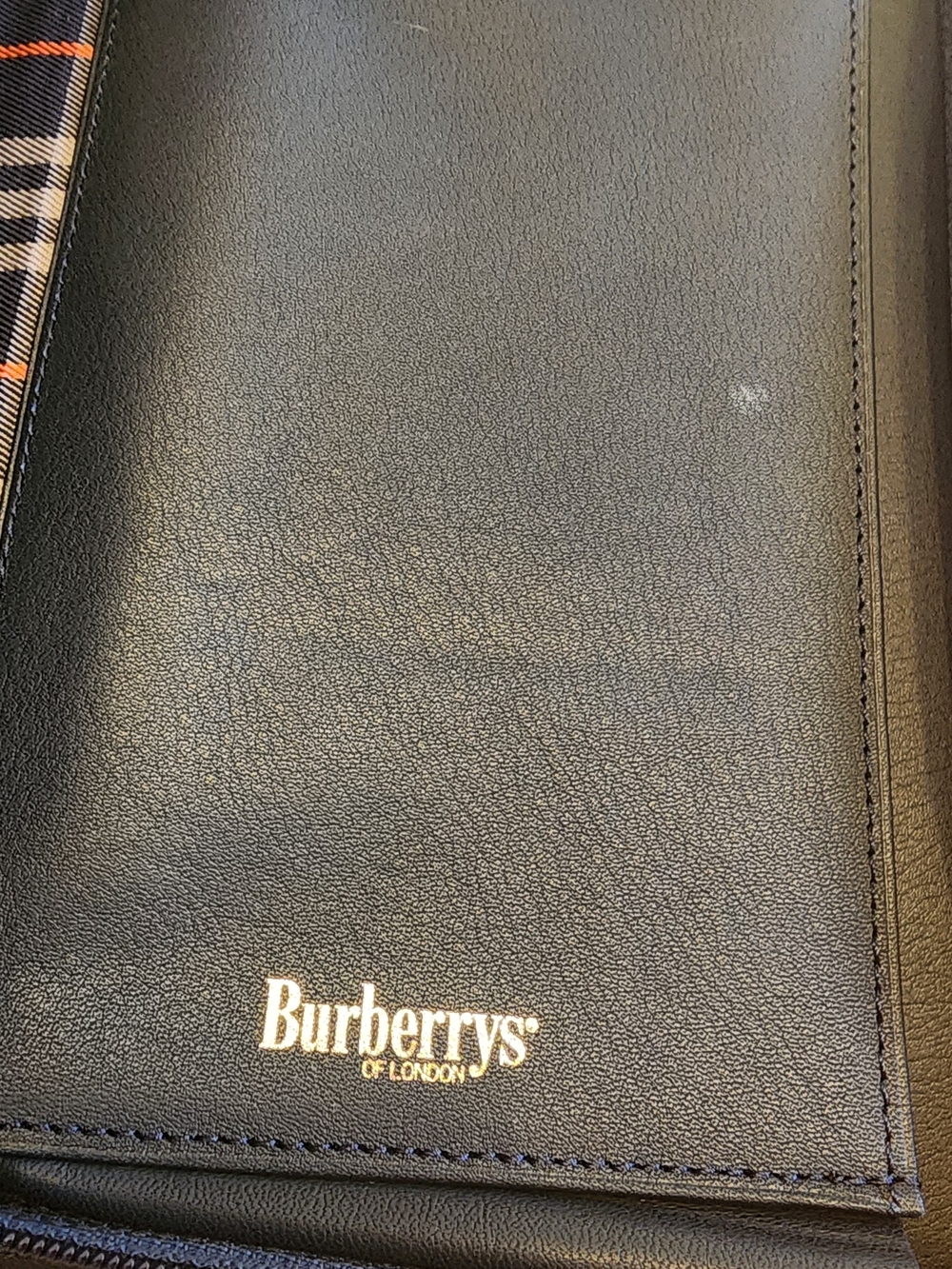 Burberry Black Leather Journal Cover - Picture 11 of 16